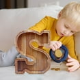 thumbnail image 4 of UAEBM Wooden English Letter Savings Can Transparent Glass Savings Can for Eco-Friendly Savings and Decorative Gift S, 4 of 6