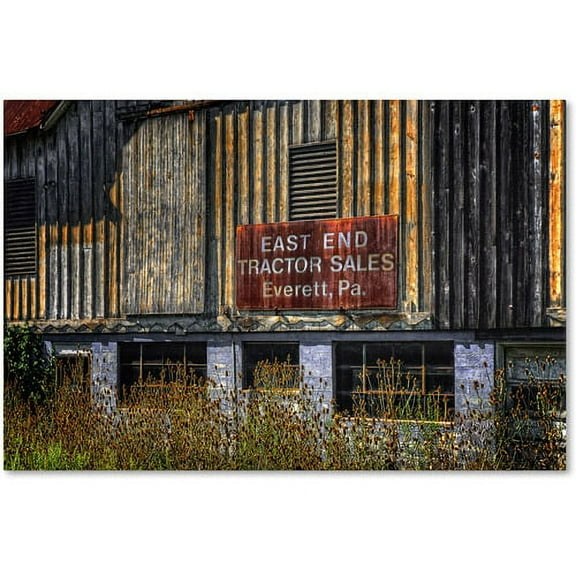 Trademark Fine Art "East End Tractor Sales" Canvas Art by Lois Bryan