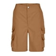 thumbnail image 6 of Men's Workwear Multi Pocket Shorts, Cargo Trousers, Loose Straight Leg Casual, Lightweight Breathable Quick Dry, for Hiking Outdoor Travel Fishing, Everyday | AKLJWH,Khaki 2XL, 6 of 6