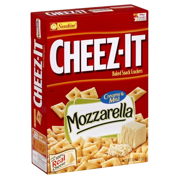 CheezIt Baked Mozzarella Cracker Snack Crackers, 12.4 Oz. Walmart