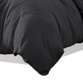 thumbnail image 4 of Uvi 3 Piece Queen Comforter Set - Cotton - Natural Crinkled Texture - Black, 4 of 5