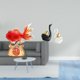 thumbnail image 2 of Estatua decorativa de Feng Shui chino, escultura de carpa koi, estatua de cisne, escultura de animales, decoración de resina cerámica, ideal para, 2 of 8