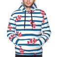 thumbnail image 5 of Bingfone Clown Fish Men'S Drawstring Hoodie Long Sleeve Pocket Sweatshirts-Small, 5 of 9