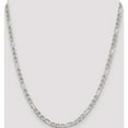 thumbnail image 5 of Sterling Silver 3.75mm Figaro Anchor Chain (20 X 3.75) Made In Italy qaf100-20, 5 of 5