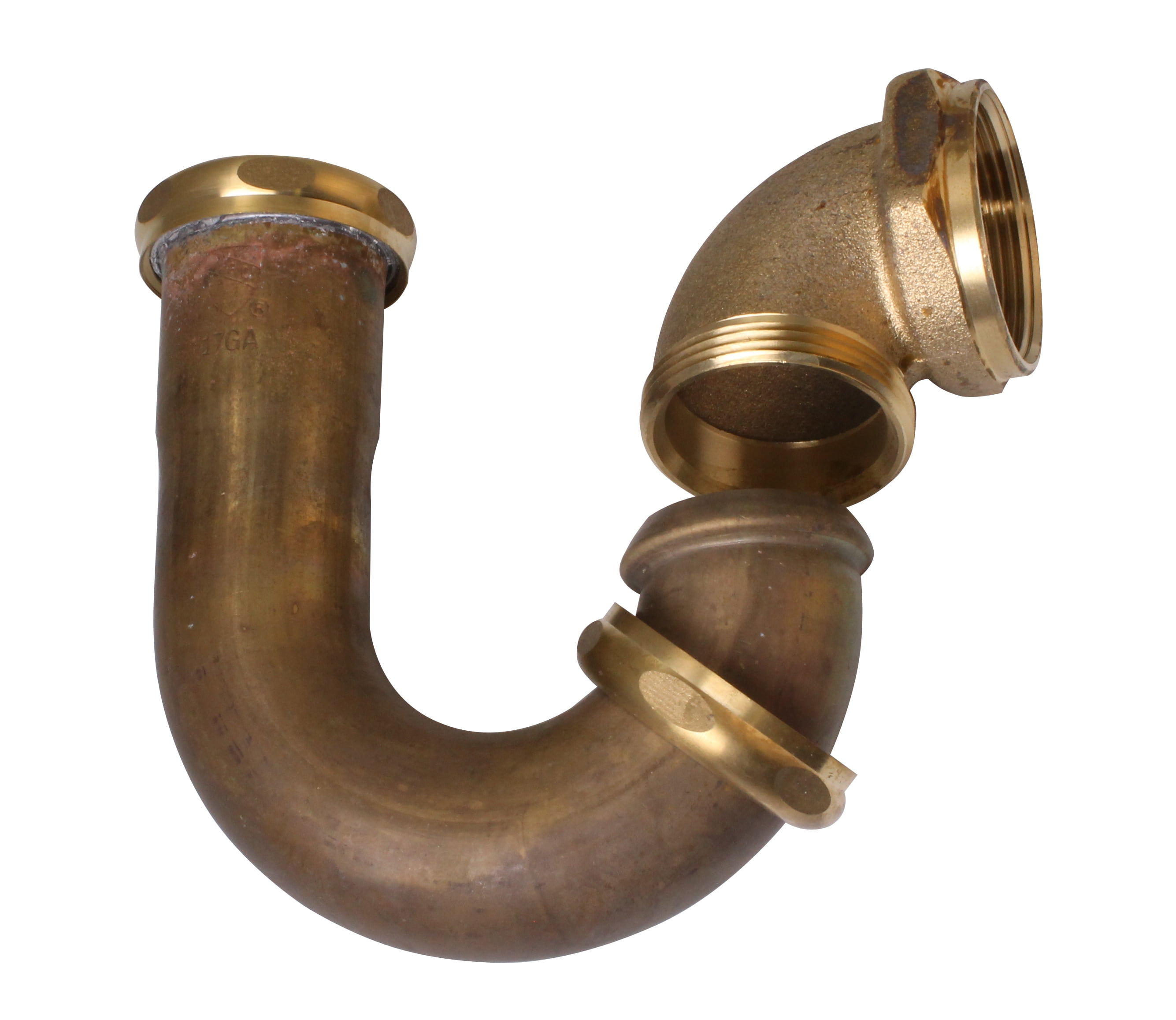 Westbrass 1-1/2 in. LA Code P-Trap in Unfinished Brass, D402LA-RAW - Walmart.com