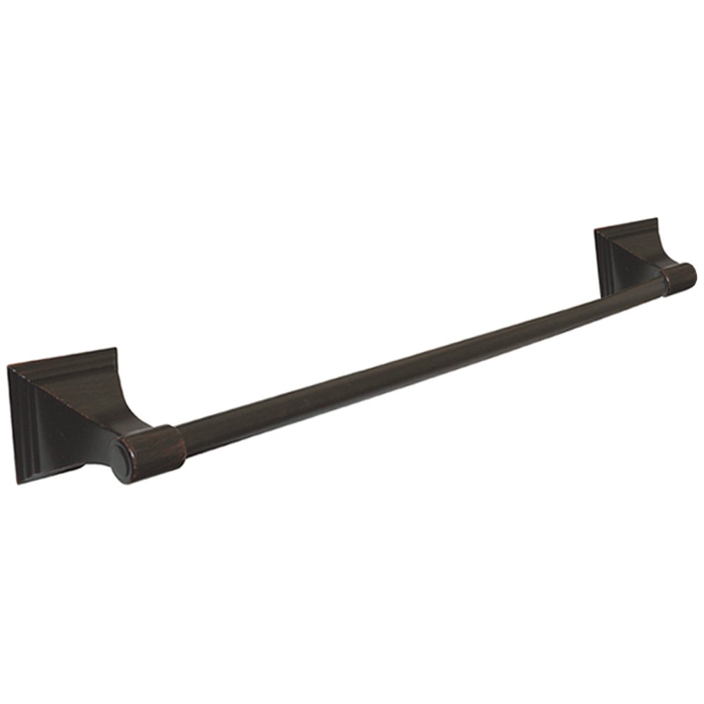 Designer's Impressions Naples Series 24-Inch Towel Bar In Oil Rubbed Bronze - Metal Bathroom Hardware