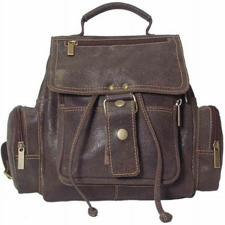 Distressed Mid Size Top Handle Backpack