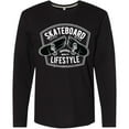 thumbnail image 3 of Inktastic Skateboard Lifestyle Long Sleeve T-Shirt, 3 of 5