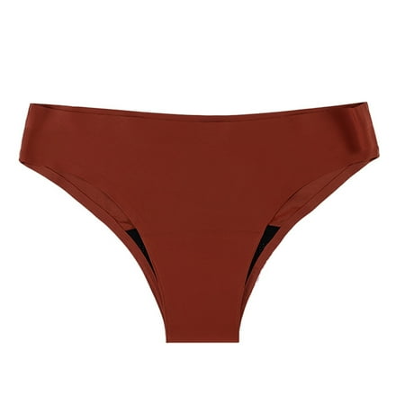 Brown Women Swim Pants  Women S Menstrual Physiological Swimming Trunks Leak Proof 4 Layer Menstrual Bikini Swim Bottoms Underwear Women s Swim Pants XXL
