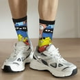 thumbnail image 6 of KLL Funny Cats Print Cool Socks Men's Women's Crew Socks Funny Crazy Novelty Stockings, 6 of 6