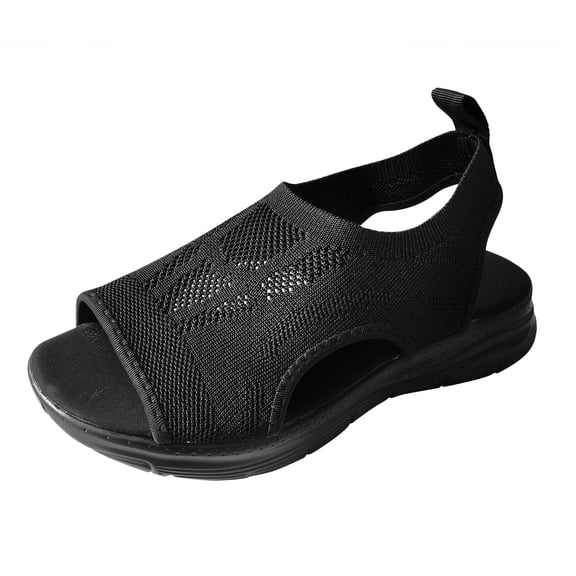 Dakaela Women's Mesh Sport Sandals Slingback Peep Toe Walking Running Shoes with Arch Support Size 6-10