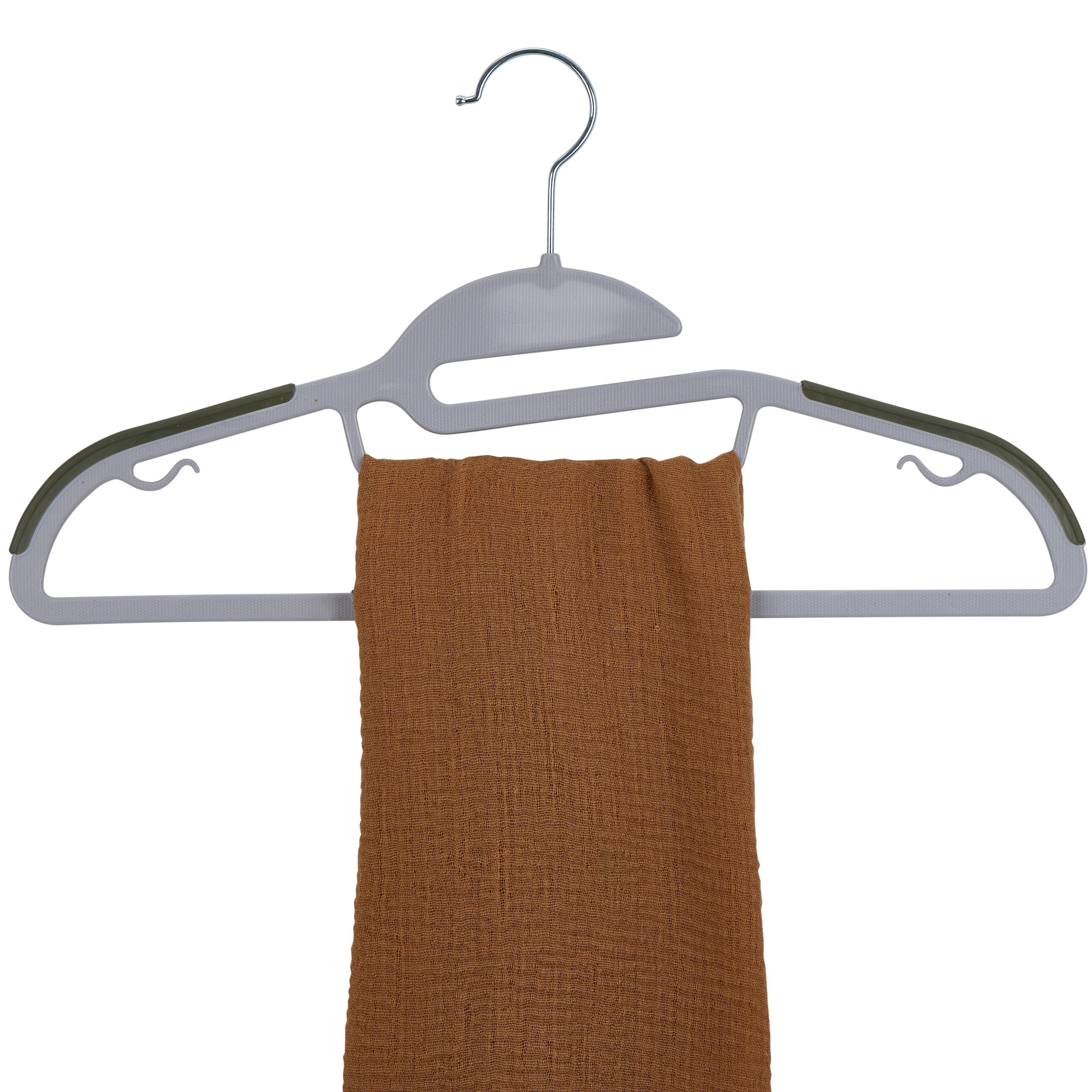 Simplify 16 Pack Collar Saver Hangers in Light Grey