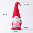 thumbnail image 4 of 2Pcs Valentine's Day Gnome Decorations, Handmade Plush Dolls Holiday Figurines Toy Ornaments for Holiday Valentine's Day Table Ornament, Valentine's Present, 4 of 5