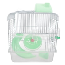LOLIPPYY Double Layer Rat Cage Small Pet Villa Light Green for Hamsters Guinea Pigs and Mice