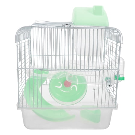 LOLIPPYY Double Layer Rat Cage Small Pet Villa Light Green for Hamsters Guinea Pigs and Mice