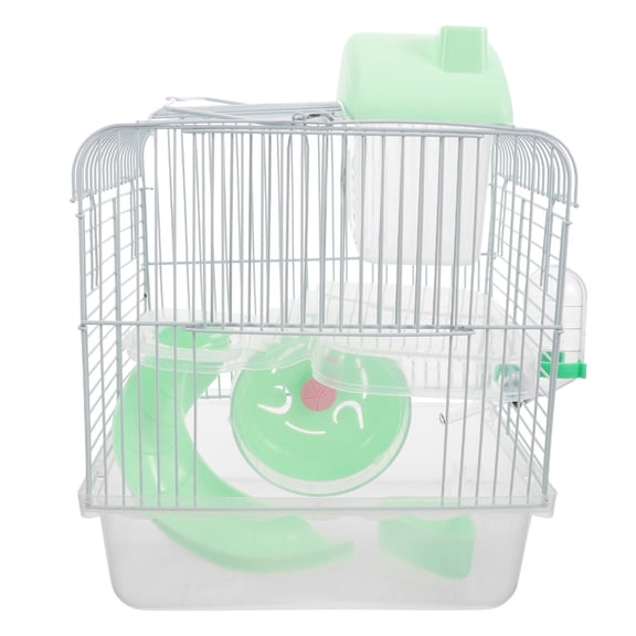 LOLIPPYY Double Layer Rat Cage Small Pet Villa Light Green for Hamsters Guinea Pigs and Mice