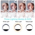 thumbnail image 2 of Clip On Selfie Ring Light with 3 Light Modes Stepless Brightness for iPhone/Android Cell Phone iPad Laptop, 2 of 6