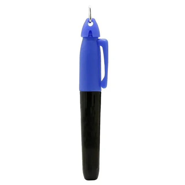 Golf Ball Liner Marker Pen Oily Ink Waterproof With Hang-Hook Drawing Alignment Marks Outdoor Sports Tools Professional Portable Black bule