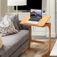 thumbnail image 4 of Gymax Plateau de Télévision Réglable C-Forme Canapé Table de Fin Bureau Ordinateur Portable W / Tilting, 4 of 10