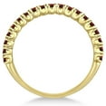 thumbnail image 2 of Half-Eternity Pave-Set Thin Garnet Stack Ring 14k Yellow Gold (0.65ct), 2 of 3