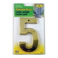thumbnail image 5 of Hy-Ko Prod BR-51PB/0 Prestige Series House Address Number "0", Polished Brass, 5-In., 5 of 7