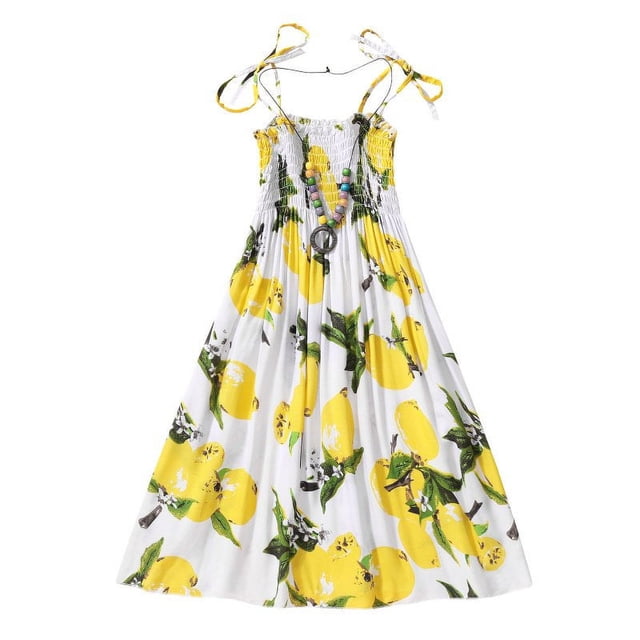 CHUANK Robe Arc-en-Ciel pour Bébés Filles Princesse Sans Manches Col Halter Tutu de Plage Robe d'Été