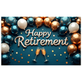 thumbnail image 3 of Happy Retirement Party Banner Backdrop Celebration Background Decorations Photography Props Balloons Cheers Event Supplies Retirement Party, 3 of 4