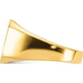 thumbnail image 3 of 14K Yellow Gold 13.0X12.0mm Closed Back Men's Signet Ring (Size 10) Made In United States rs332, 3 of 5