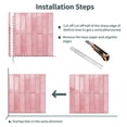 thumbnail image 3 of DEWOO Peel and Stick Backsplash - 10 Sheets of 12"×12" - 3D Adhesive Peel and Stick Tile Backsplash for Kitchen, Bathroom, Wall Tile, Pink, 3 of 13