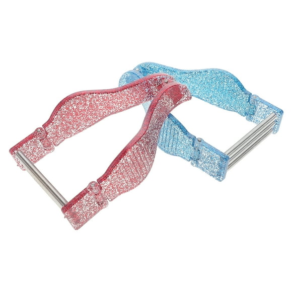 Depiladora facial de 2 piezas para cejas, portátil, con resorte en espiral, manual, herramienta de enhebrado facial para mujeres y niñas.