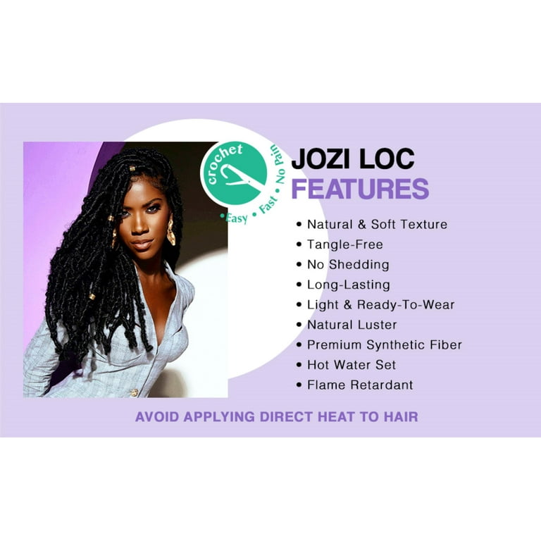 Darling Jozi Locs Crochet Hair 2X Pack, 18 inch, #1, Adult, Female