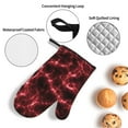 thumbnail image 3 of Salouo Red Line for Oven Mitts and Potholders BBQ Gloves-Oven Mitts and Pot Holders Non-Slip Cooking Gloves for Cooking Baking Grilling (4-Piece Set), 3 of 6