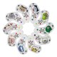 thumbnail image 2 of 10 piezas PU Golf Club Iron Cover Protector mangas Headcover para blanco Sunnimix Cubierta de cabeza de hierro de golf, 2 of 8