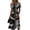 Gray, variant on Womens Halloween Midi Dresses Pumpkin Bat V Neck Spooky Dress Short Sleeve Horror Cute Dresses, 3XL