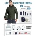 thumbnail image 4 of Pioneer Camp Men's Packable Puffer Jacket, Hooded with 6 Pockets, 4 of 6