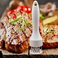 thumbnail image 1 of Solid Stainless Steel Meat Pounder Tenderizer - Chicken Flattener Tool, White (1 Piece), 1 of 4