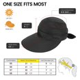 thumbnail image 3 of Sombrero con visera de playa convertible con protección solar UV UPF 50+, 3 of 5