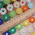 thumbnail image 3 of Cinta De Encaje De Tela De 15 Yardas/Bolsa Adorno De Cinta De Encaje Bordado De Flores De Margarita Para Decoración Del Hogar Cestas De Regalo De Ropa - Café, 3 of 5