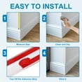 thumbnail image 5 of Uxcell 4 Pack 1.3 ft x 1.57 Inch Edge Corner Protectors, Self Adhesive Wall Corner Protector for Furniture Table Door Wall Edge Guard, Clear, 5 of 7