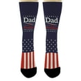 thumbnail image 4 of ThisWear Dad Birthday Gifts Dad for President Funny Dad Novelty Socks Fathers Day Present 1-Pair Crew Socks, 4 of 5