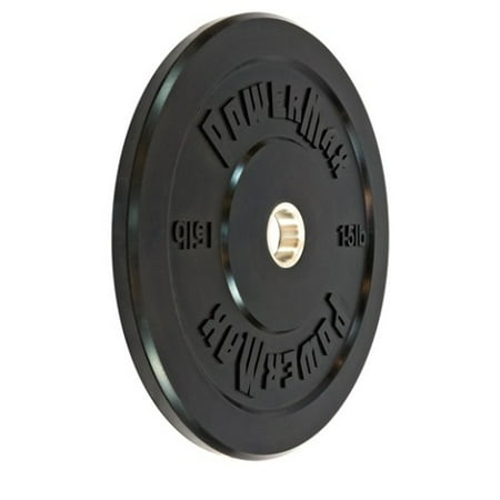 15 lbs. Bumper Plate in Black - Set of 2