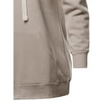 thumbnail image 4 of A2Y Women's Relax Fit Long Sleeve Kangaroo Pockets Hoodie Sweatshirts Ash Mocha 3XL, 4 of 6