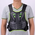 thumbnail image 4 of S SERENABLE rcycle Protection Vest. Spine Chest Protection Chest Back Protector Gear Body for cross Dirtbike Skiing Mens Adult Green, 4 of 9