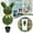 B, variant on Artificial Boxwood Plants - UV-Resistant Rabbit-Shaped Topiary Trees for Garden & Porch Decor Bunny Topiary Outdoor Easter Decorations
