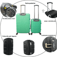 thumbnail image 3 of Juego 2 Maletas De Viaje 10 Kg Y 25 Kg Rigidas Ruedas Desmontables Y Candado Numerico, 3 of 5