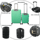 thumbnail image 3 of Juego 2 Maletas De Viaje 10 Kg Y 25 Kg Rigidas Ruedas Desmontables Y Candado Numerico, 3 of 5