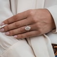 thumbnail image 2 of solitaire jewels 1.5CT Marquise Moissanite Halo Engagement Ring For Women, 10K Rose Gold, 2 of 8
