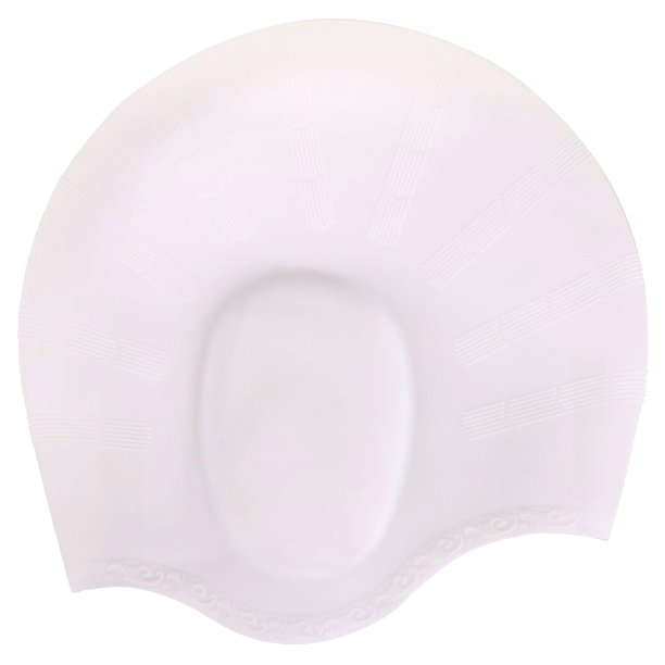 Men / Women's Athletic Swimwear Silicone Waterproof Swim Cap, White