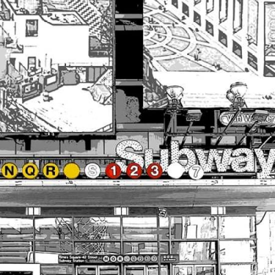Subway Square Canvas Art - Susan Bryant(24X24)