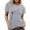 Light Gray, variant on Womens Athletic Tops Women Running Shirt Athletic Shirts Pack Women V Neck Shirts Shirt Tech T Ladies Long Sleeve Spandex Summer Tops for Leggings Short Blue S